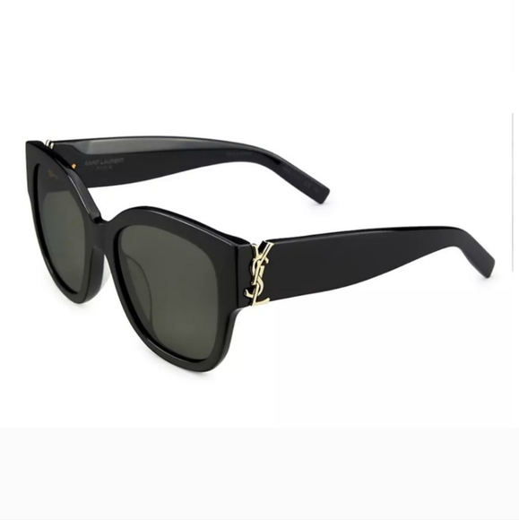 Brand New with Tags! YSL Saint Laurent Monogram Acetate 56MM Cat Eye Sunglasses - Picture 4 of 15